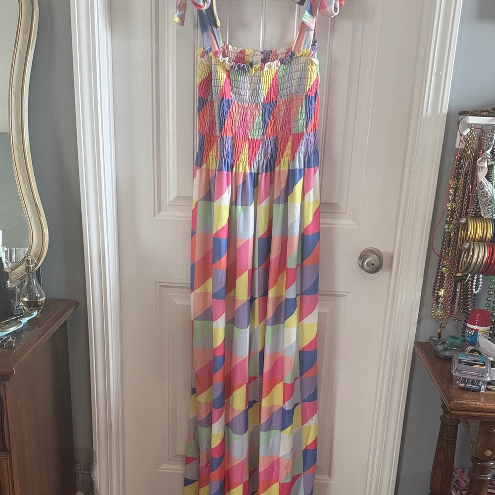 BiBi Colorful Geometric Maxi Dress